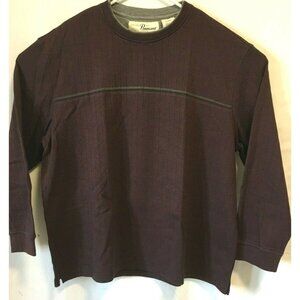 Vintage Penmans Men Sweater Sweatshirt Black Red Pullover Cotton Size XL